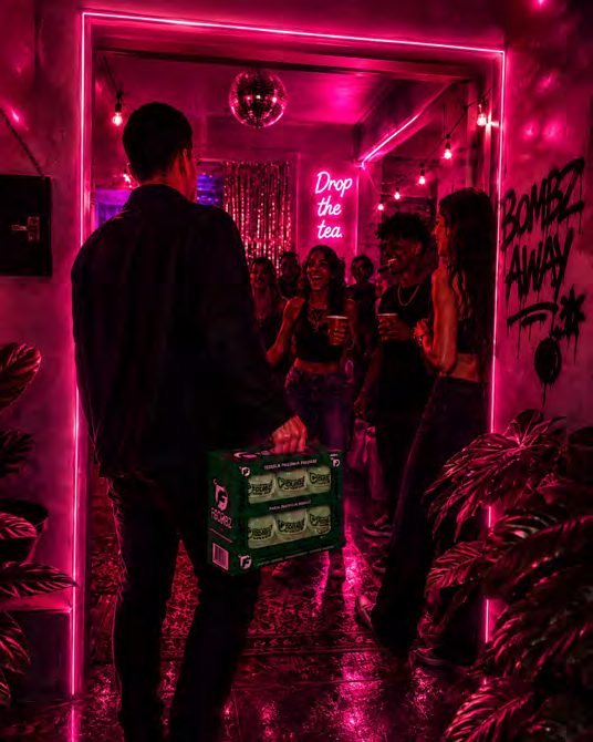 Arriving at a party with FBOMBZ