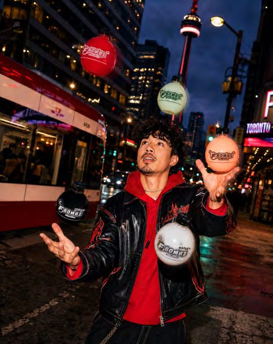 FBOMBZ on a Toronto street at night